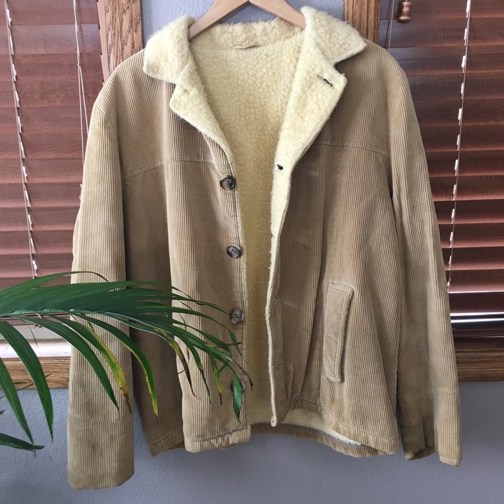 Vintage Sherpa Lined Corduroy Jacket - Picture 7 of 8